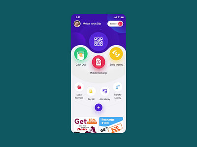 Mobile Banking App: ✈ Cash Out Process 2danimation amount animation app design banking button cash cashout creative pigeon gif ios ios app design minimal mobile number pin swipe ui uiux ux