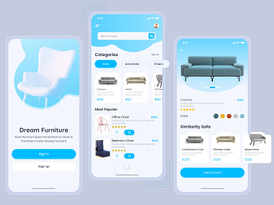 Furniture App Design - Ecommerce 🛋️ bathroom chair chairs creative pigeon creativepigeon diningroom ecommerce furniture home icons kitchen livingroom mobile app mobile apps property sofa table ui uiux