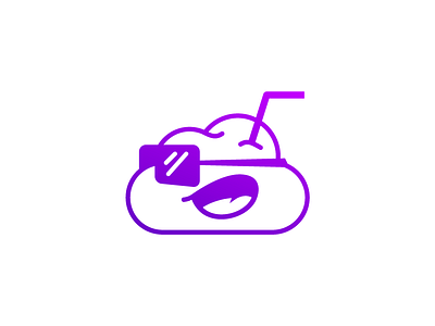 Brian the Brain brain icon ios8 logo outline purple user