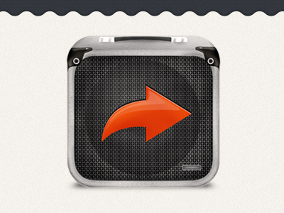 Speakr Icon app icon iphone ipod music sharing speaker speakr