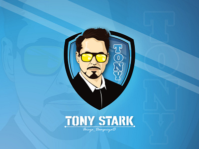 Tony Star adobe illustrator cc design icon illustration iron man logo design marvel marvel comics tony stark vector
