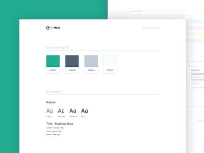 UI Style Guide clean minimalism style guide stylesheet ui ux
