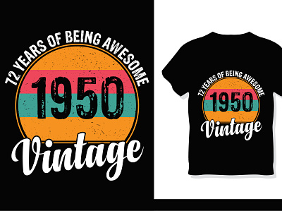 Retro Vintage T-Shirt Design birthday vector branding design fashion graphic design graphic designer vector vintage shirt design vintage tshirt