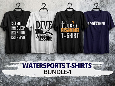 Fishing scuba diving swimming t-shirts custom design (bundle -1)