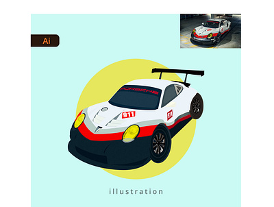 Car Illustration front view adobe illustrator car car illustration graphic design illustration portfolio