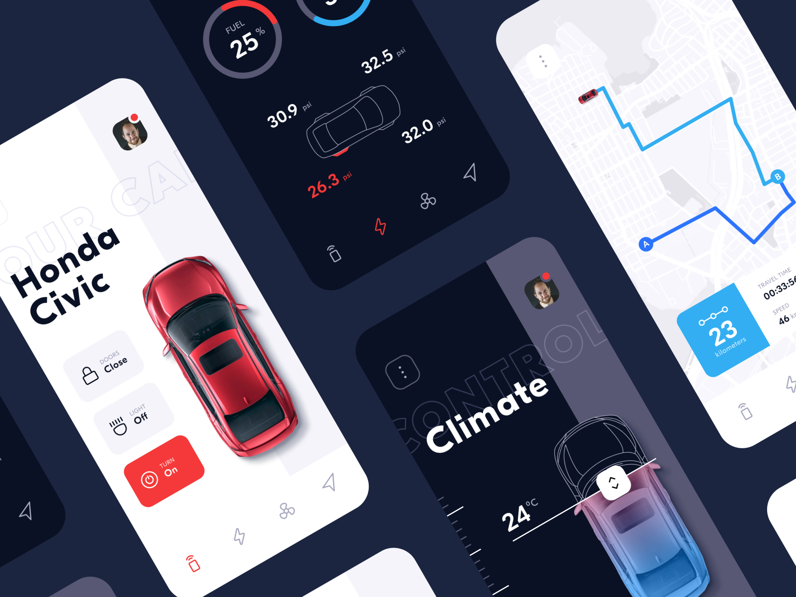 Vehicle Assistant App by Mike Guskov on Dribbble