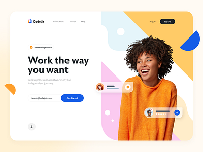 Professional Network Landing Page
