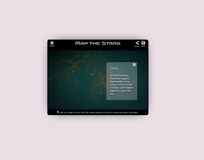 Space Game app design game kids space stars tablet ui universe ux