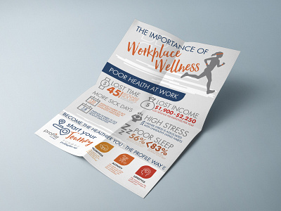 Workplace Wellness Mailer brand identity direct marketing mailer design