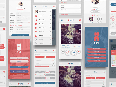 Furli App and Branding Design app design brand identity