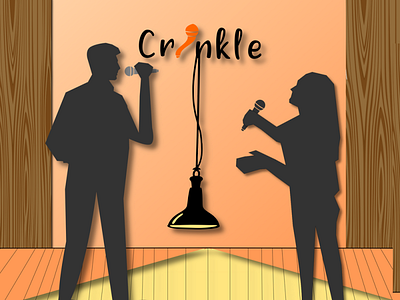 Crinkle podcast Illustration brand branding design flat graphicdesign graphicdesigner illustration inkscape logodesign marketing