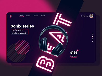 BeatX app branding design graphic design illustration landing page logo ui web web design