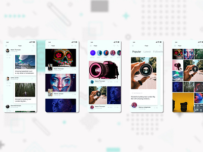 Photography Sharing App app application branding design graphic design photography ui