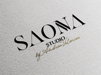 Logotipo SAONA Studio branding design typography