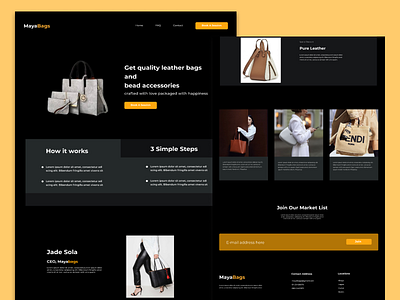 MayaBags - ladies fashion bags (web app)