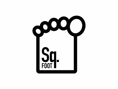 ◼️🦶🏻 icon logo logodesign logodesigner squarefoot thicklines