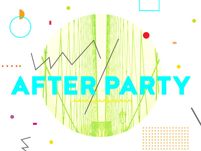 After Party 1 abstract church collage confetti geometric heaven neon party sermon series typography youth