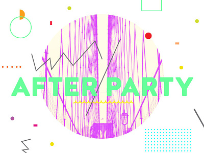 After Party 2 abstract church collage confetti geometric heaven neon party sermon series typography youth