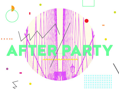 After Party 2 abstract church collage confetti geometric heaven neon party sermon series typography youth