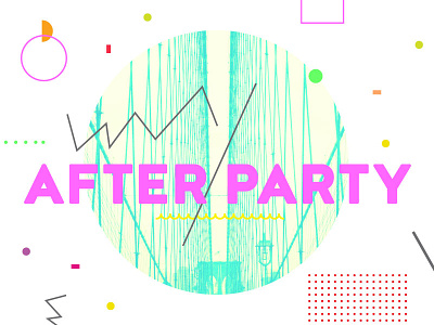 After Party 3 abstract church collage confetti geometric heaven neon party sermon series typography youth