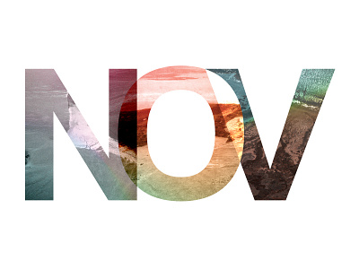 November abstract colors design effects fall month muted november overlay photos typography