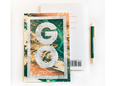 GO Book book booklet church explore go layout map saturation topography typography