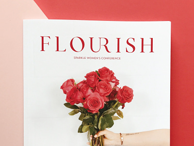 Flourish Magazine church color floral flourish flowers layout magazine print spreads typography women