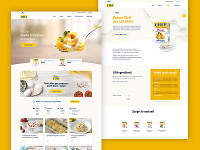 Chef Desktop Layout brand hero homepage nutrition product recipes restyling slider ui ux