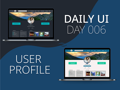 DAILY UI day 006: User profile daily ui dailyuichallenge design figmadesign icon ui uidesign ux vector web webdesign