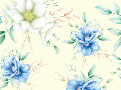 Elegant flower seamless pattern