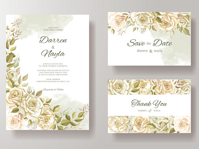 Wedding invitation card