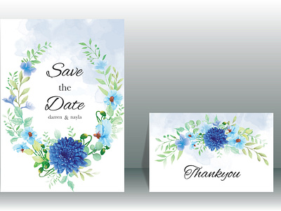 Beautiful wedding card set