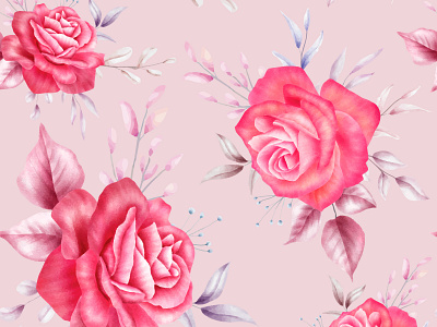 Elegant floral seamless pattern