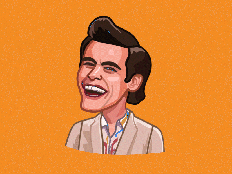 Like! acting adobe aftereffects animated animated sticker animation app celebrity character design emoji face illustration jim carrey like logo messenger movie sticker telegram