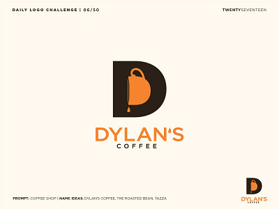 Dylan's Coffee Shop chop coffee daily logo challenge dlc graphic design illustrator logo mug