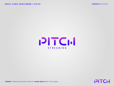 Pitch daily logo challange design designer dlc graphic design illustrator logo music pitch sound start up streaming