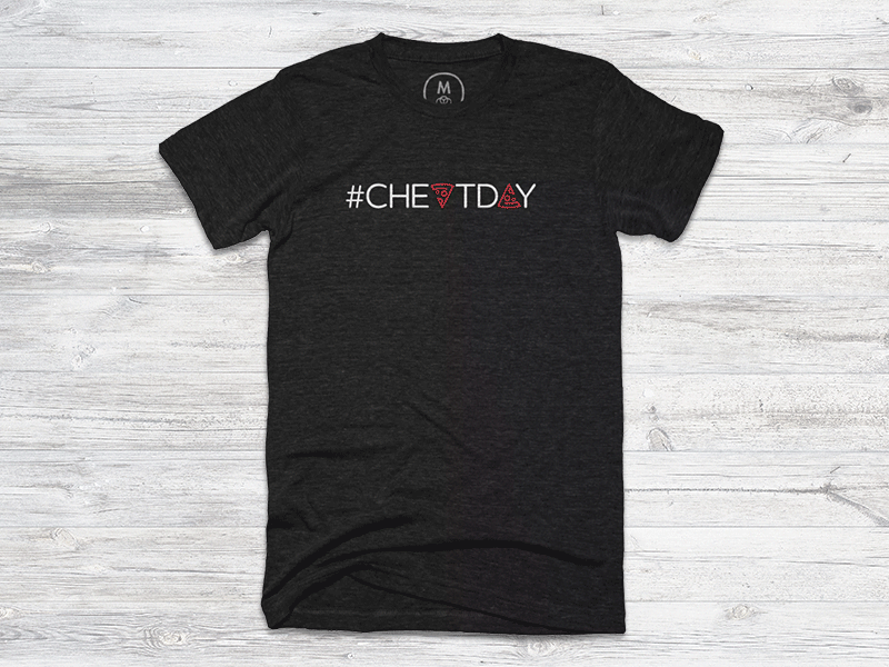 #Cheatday T-shirt apparel cheatday eat food pizza screenprint shirt workout