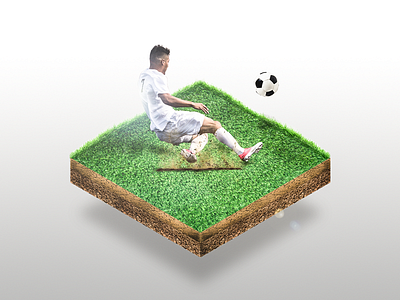 Soccer isometric manipulation photo photoshop soccer sports