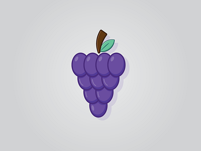 I Like Grapes fruit grape grapes icon illustration illustrator purples vector vector artwork