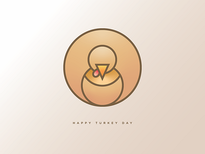 Gobble Gobble flat gradients holiday icon thanksgiving turkey turkey day