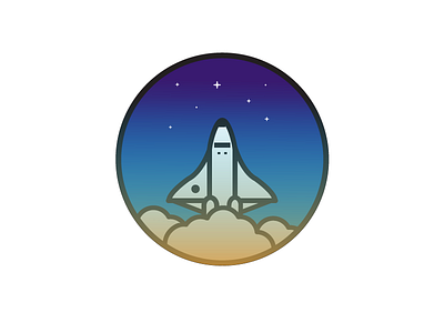 Rocketman cosmos icon iconaday icons lines outline rocket space spaceship stars ui ux