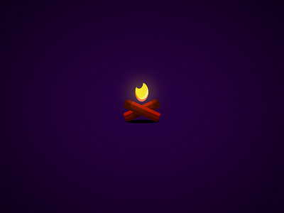 Campfire Icon camp camping fire icon iconaday icons lines outdoors outline ui ux wood