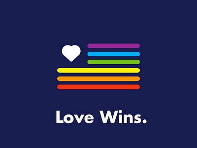 Love Wins. america equality heart icon logo love marriage win