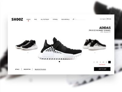 Shoe Product Page UI Concept