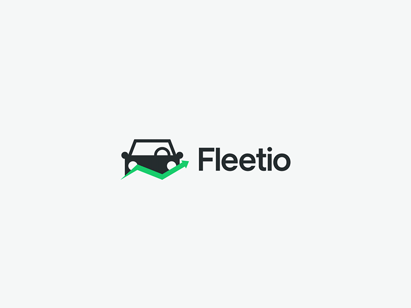 Fleetio car construct fleet lockup logo logo animation motion vehicle