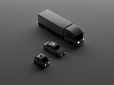 Fleet Teaser 3d arnoldrender autonomous cinema 4d fleet fleetio taxi trailer truck vehicles