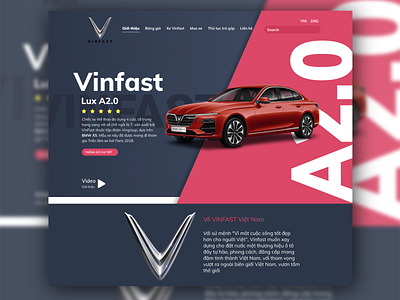 Vinfast Website Design branding uidesign