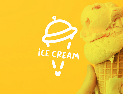 Simple Ice Cream Logo branding design design logo designer ice cream logo icecream logo logodesign logologo logotype simple design simple logo