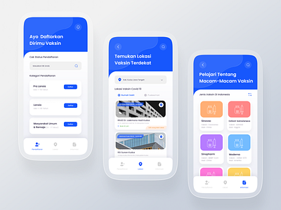 Covid Vaccine Mobile App apllication design designer mobileaplication mobileapp modern simple ui uidesign uiux userinterface vaccine vaccinecovid