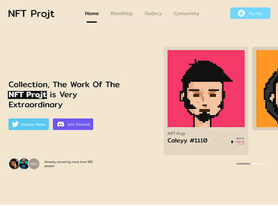 NFt Projt I First Shot in Learn Ui app ui